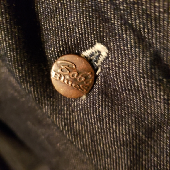 Bob Barker Denim Prison Coat Vintage Dead Stock Barn Chore Jacket L 42/44 Tupac - Picture 4 of 7